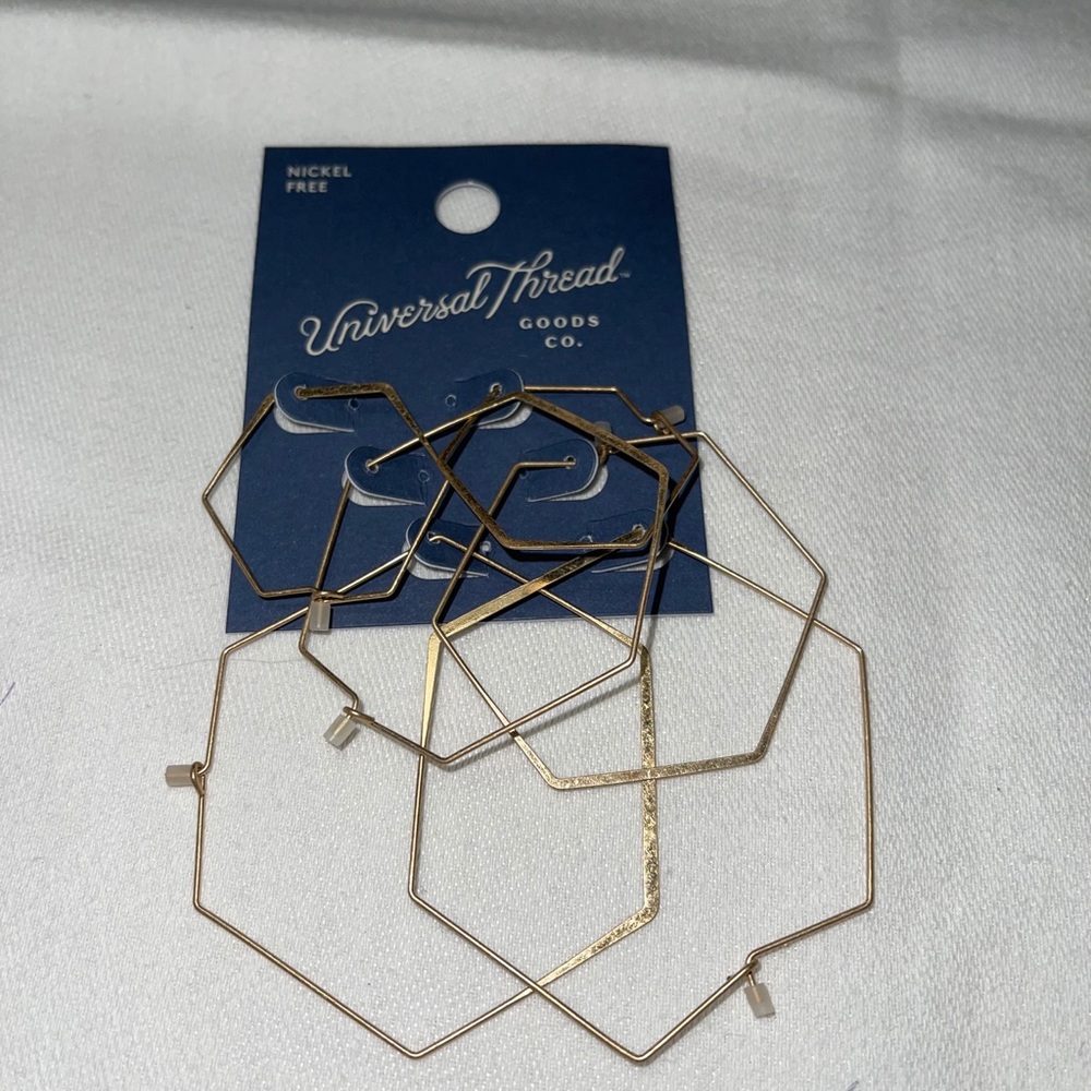 Universal‎ Thread Nickel Free hoop earrings